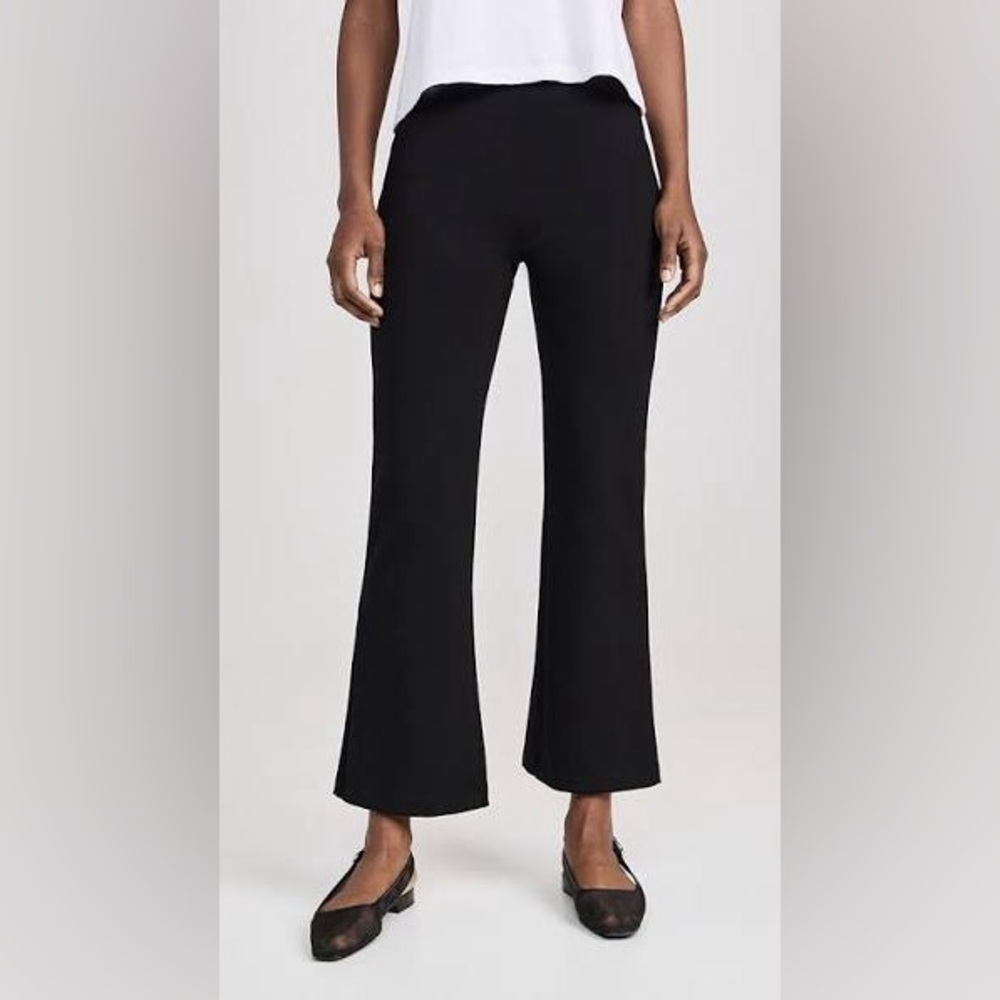 DONNI. Black Satiny Simple Pant - XXS